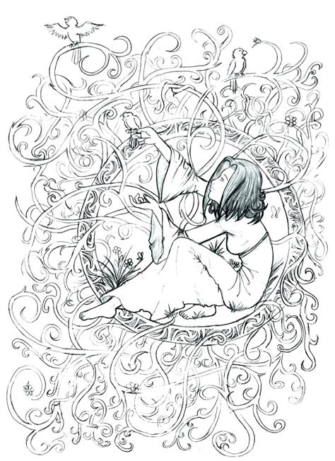 Enchanted Forest Coloring Pages Printable At Free