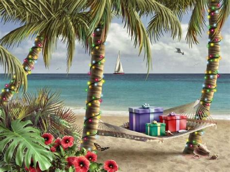 Minimal traffic made traveling to different areas of the island quicker. Tropical Christmas | Florida christmas, Beach christmas ...