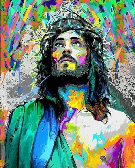 Pin By Crystal Francis On Abstracto In 2020 Jesus Christ Painting
