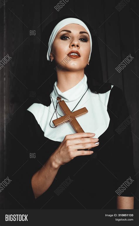 Sexy Nun Prays Indoor Image And Photo Free Trial Bigstock