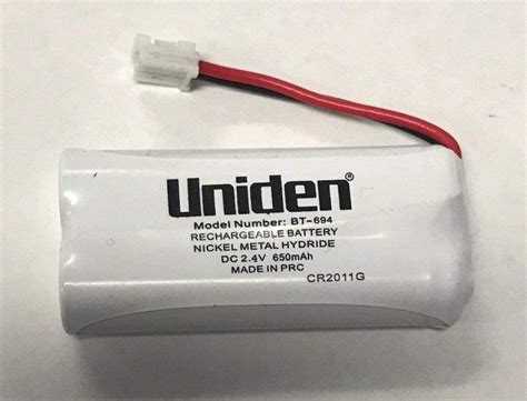 Uniden Bt694 Bt694s Original Genuine 650mah Cordless Phone Battery