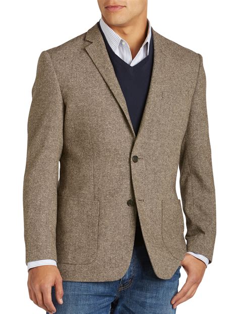 Oak Hill Mens Big And Tall Donegal Tweed Sport Coat