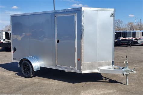 Cargo Trailer 2020 E Z Hauler 6x12 Enclosed Cargo Silver Trailersusa