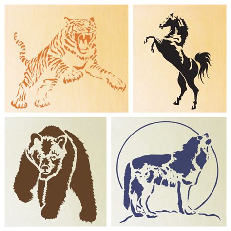 Stencils Of Animals