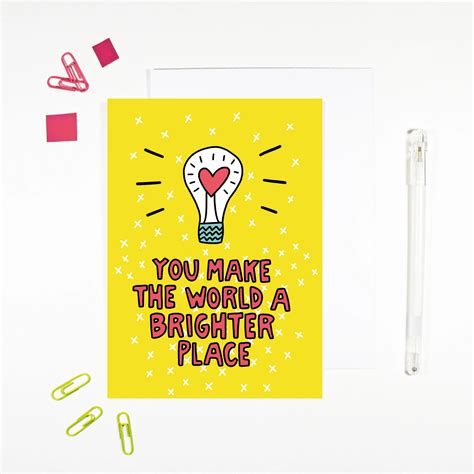 Kind Shop You Make The World A Brighter Place Card