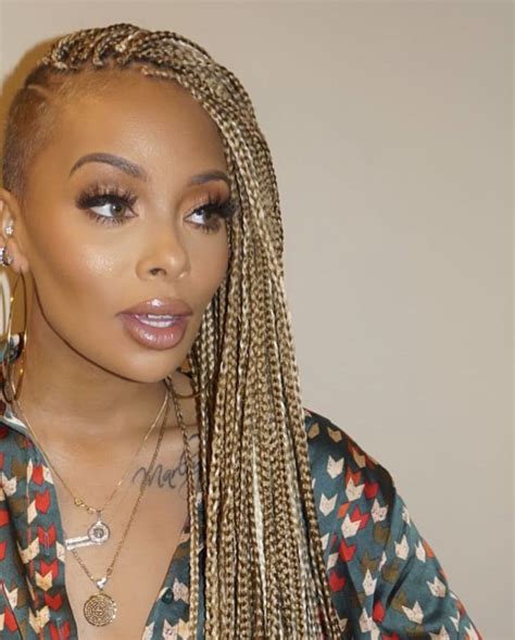 Eva Marcille Braids With Shaved Sides Braiding Hair Colors Natural
