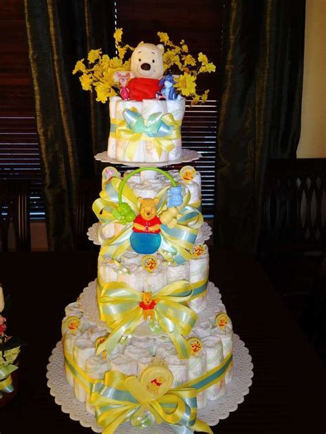 A winnie the pooh themed baby shower is nothing without a great yellow color scheme, with added splashes of red for dramatic effect; Pin on baby