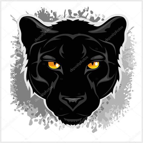 Clipart Panther Head Black Panther Head On Grunge Background