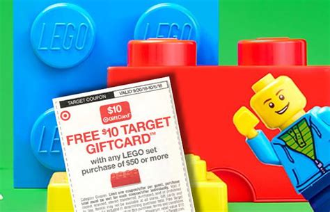 Rare Lego Coupon Coming Sunday 930 Free 10 T Card With A
