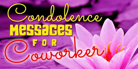 20 Condolence Messages For Coworker