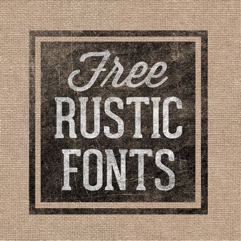 Font Must Haves Free Rustic Fonts Design Webbdesign Och Typografi