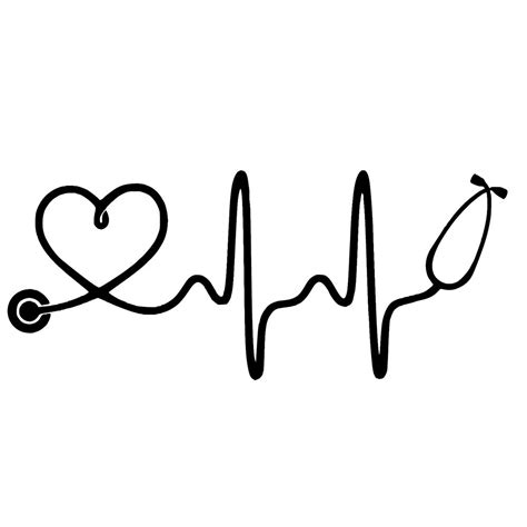 2019 1563cm Nurse Stethoscope Heartbeat Vinyl Decal Stickers Window