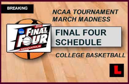 This appears to be the better of the two matchups, with elite defense and excellent shooting apparent on both teams. March Madness 2015 Schedule Bracket: What Time Are ...