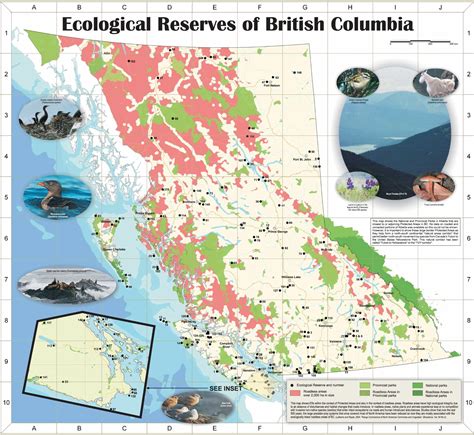 Map Of Ecological Reserves Friends Of Ecological Reserves