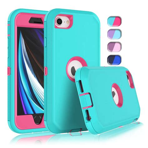 iphone se 2020 cases sturdy phone case for iphone se 2 2020 4 7 tekcoo full body shockproof