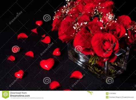 Romantic Bouquet Of Red Roses Stock Image Image Of Bunch Bright