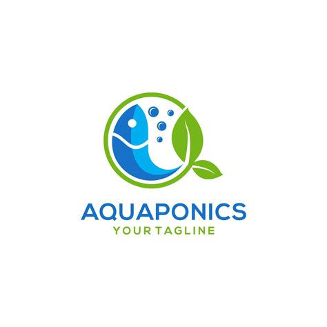 Aquaponics Logo Stock Vector Template Vector Art At Vecteezy