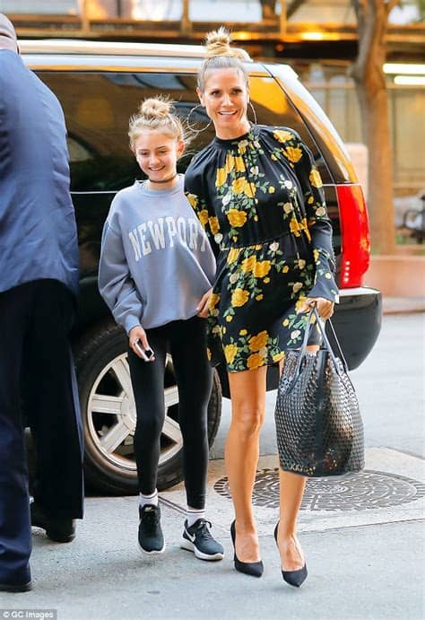 Mai 2004 in new york city geboren. Heidi Klum is a dead ringer for daughter Leni | Daily Mail ...