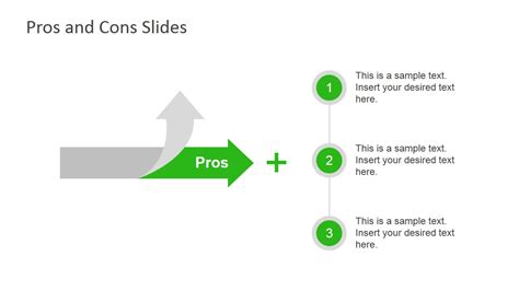 Pros Cons Slide Diagrams For PowerPoint SlideModel
