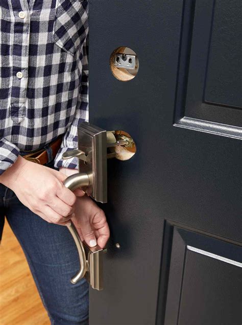 How To Install Front Door Hardware Better Homes And Gardens