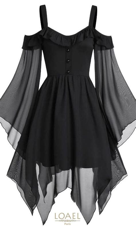 Black Gothic Dress Free Shipping Gothic Fashion Casual Classy