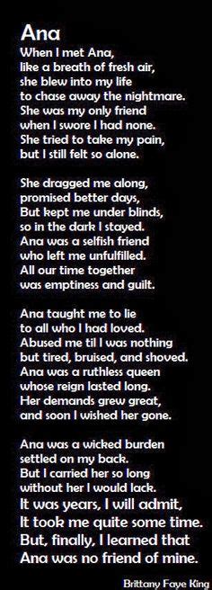 eating disorder poems
