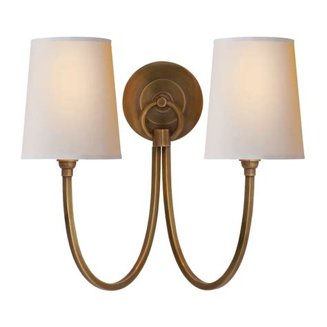 Reed Double Sconce Visual Comfort Lighting Double Wall Sconce