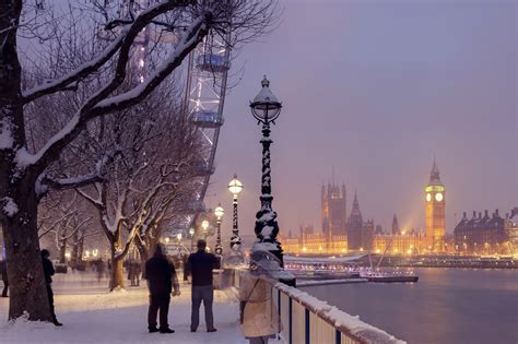 London England Winter Wallpaper