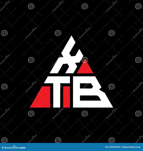 Xtb Triangle Letter Logo Design With Triangle Shape Xtb Triangle Logo