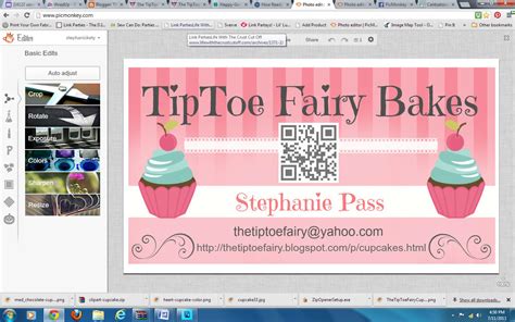 When deciding how to make your own business cards, you might choose to design and print cards yourself. Make Your Own Business Cards & Labels with QR code @PicMonkey | The TipToe Fairy