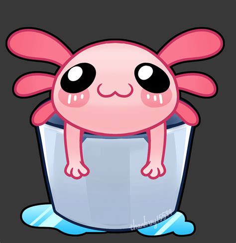 I Made A Little  Of A Cute Axolotl In A Bucket 💗💗💗 Minecraft