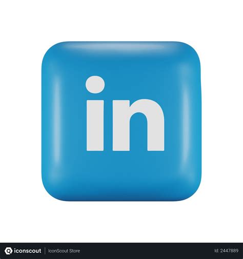 Free Linkedin Logo 3d Illustration Download In Png Obj Or Blend Format