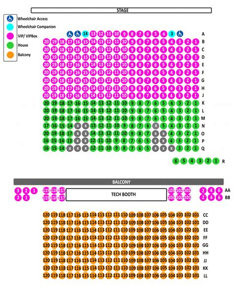 The Ritz Theater Seating Chart Overview