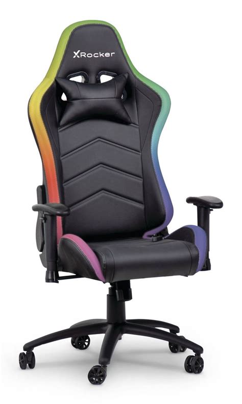 X Rocker Strike Rgb Ergonomic Adjustable Swivel Pc Gamingoffice Chair