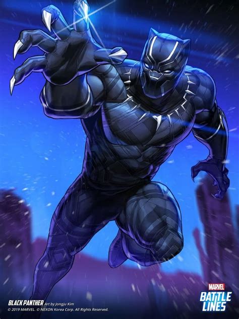 Artstation Marvel Battle Lines Artwork Black Panther Haje 714
