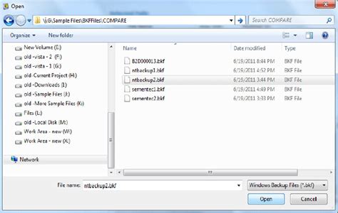 Open Bkf File To Explore Bkf File Ms Backup File Reader Tool
