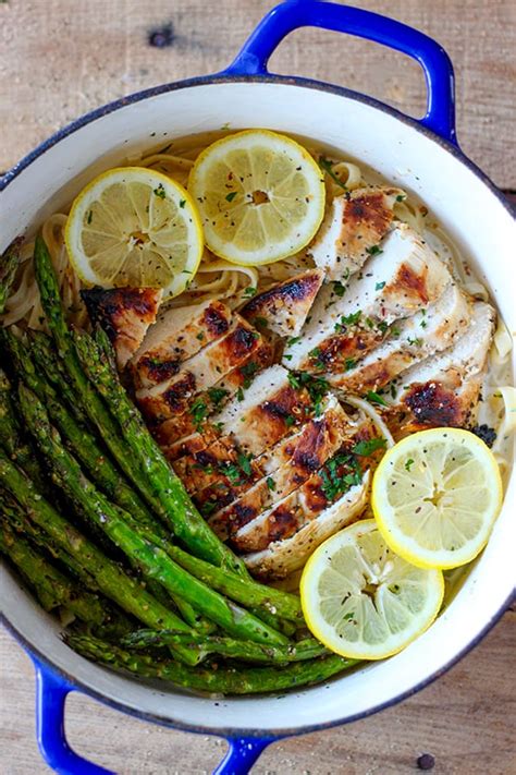 Grilled Chicken And Asparagus Fettuccine Alfredo No 2