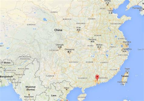 Where Is Dongguan On Map China