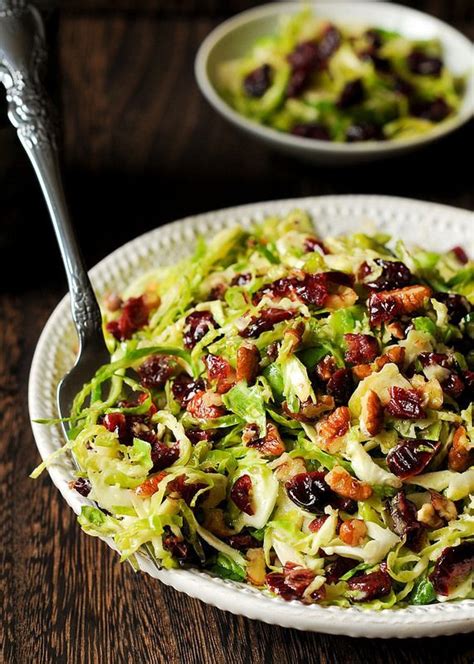 Brussels Sprout Cranberry Salad With Honey Mustard Vinaigrette What S