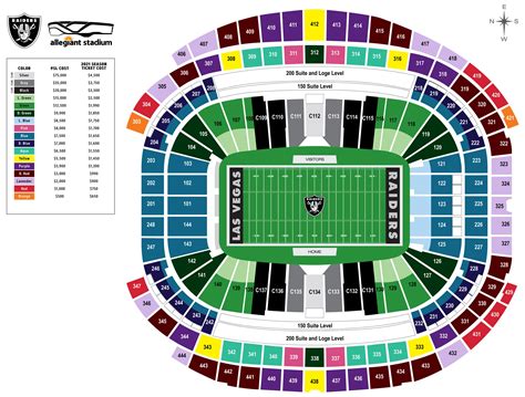 Allegiant Stadium Seating Chart With Seat Numbers The Ultimate Guide