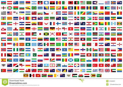 Chart Of Flags Of The World