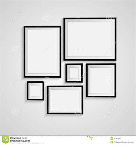 Blank Frame On A White Background Stock Vector - Illustration of ...