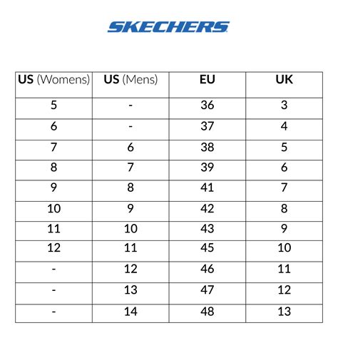 Skechers Women Size Chart : 17 Printable size chart shoes Forms and ...