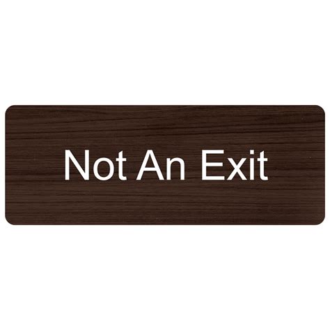 Not An Exit Engraved Sign Egre Whtonkna Enter Exit Not An Exit