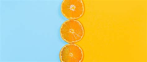 Download Wallpaper 2560x1080 Orange Slices Fruit Citrus Dual Wide