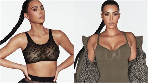 Kim Kardashian West S Skims Collaborates With Luxury Label Fendi For New Shapewear Collection