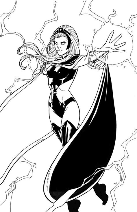 Storm 2011 By Jamiefayx On Deviantart X Men Coloring Pages Lineart