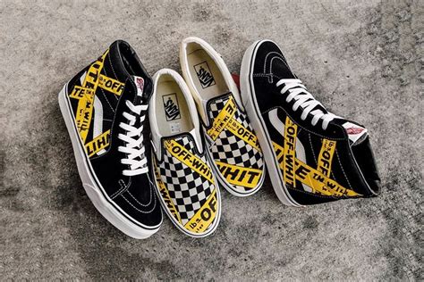 Browse our vans off white collection for the very best in custom shoes, sneakers, apparel, and accessories by independent artists. Caution Tape-Covered Sneakers : OFF-WHITE sneaker