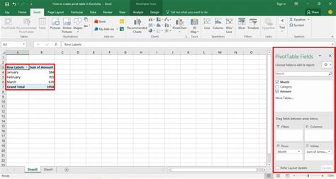 How To Create Pivot Table In Excel Pivot Table Tutorial Online