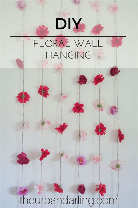 Flower Wall Hanging Diy